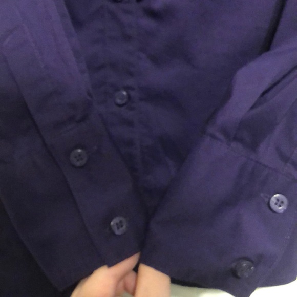 Small Purple Worthington Long Sleeve Button Up - Picture 4 of 6